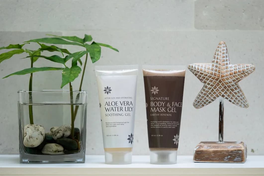 After sun & face mask gel